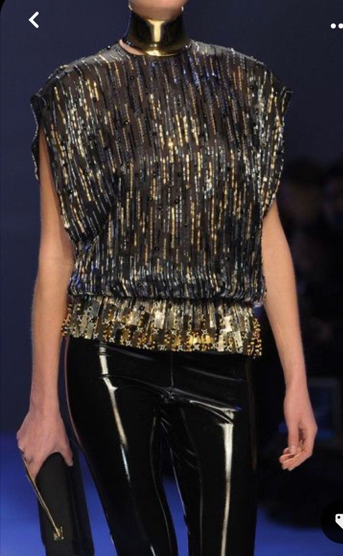 Leggings: Alexandre Vauthier legging Vinyle noir – Usato da Genève venduto da dachaw 1