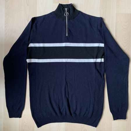 Urban Outfitters Loom Quarter 1/4 Zip Navy/Black Size Medium