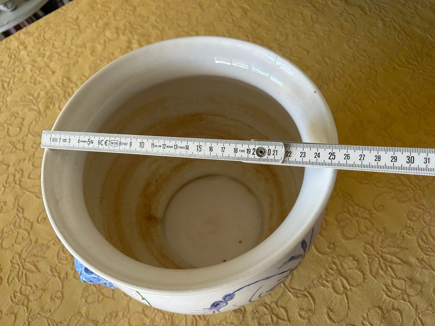 Vasi & Recipienti: Grande vaso cache pot dipinto a mano GC 99 – Usato da Melano venduto da H-Sara 4