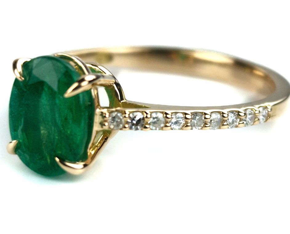 Anelli: 1.55ct Natur Smaragd Ring mit Diamanten – Nuovo e nell'imballaggio originale da Untersiggenthal venduto da TimeandShine 5