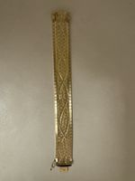 Breites Vintage Milanaise Armband R.G. 18K – vergoldet