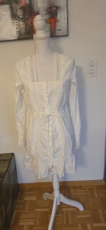The Kooples Kleid Weiss Spitze Sommer Gr S 