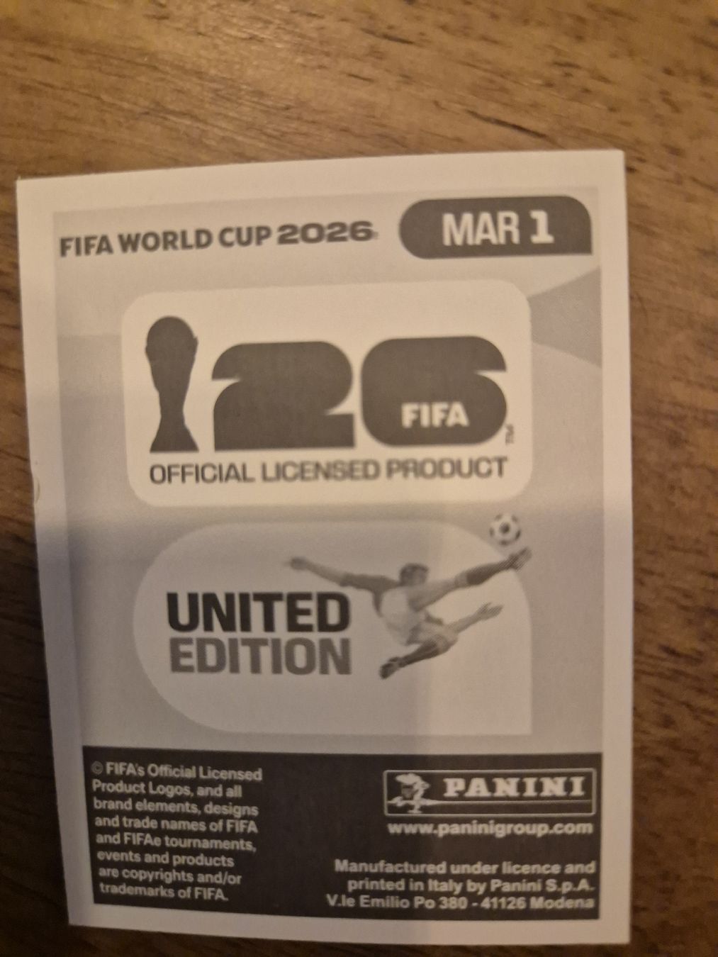 Panini Carte collezionabili: WM Panini Sticker MAR 1 – Nuovo (secondo la descrizione) da Volketswil venduto da 2000ra 1
