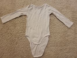 Baby Body Langarm, Grösse 92 Weiss