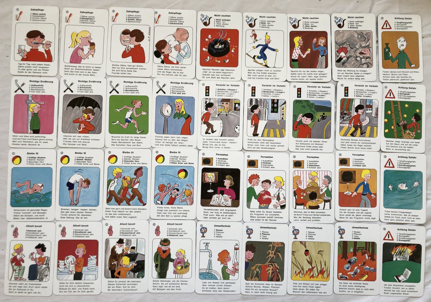 Giochi: Werbequartett - "blyb gsund" – Usato da Schaffhausen venduto da durruti 1