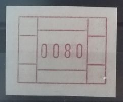 ST70) Automatenmarken Abart Probedruck ohne Gummi