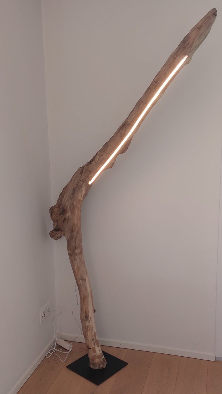 Lampade: Schwemmholz-Leselampe "Arcwood Light" – Nuovo e nell'imballaggio originale da Egnach venduto da Oldwoodstyle 9