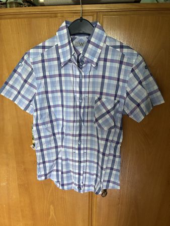 TED BAKER Hemd Kariert Kurzarm Groesse 1 guter Zustand