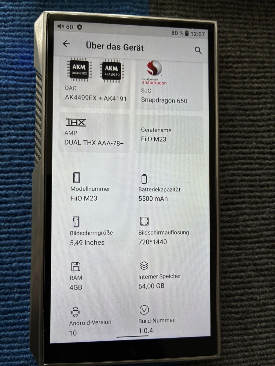 Lecteur media portable: FiiO M23 HiRes Audio Player mit Kopfhörer – D'occasion à Zürich par Laszlo75-ZH 3