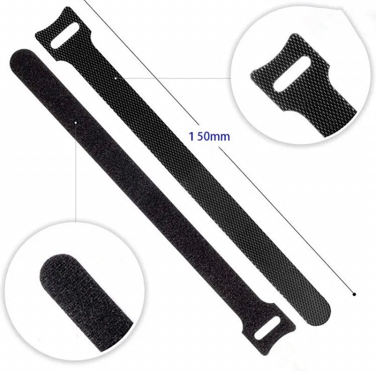 Supporti a parete: 100x Kabelbinder Klettband Nylon Wiederverwendbar – Nuovo e nell'imballaggio originale da Spreitenbach venduto da Brockiland-Flohmarkt