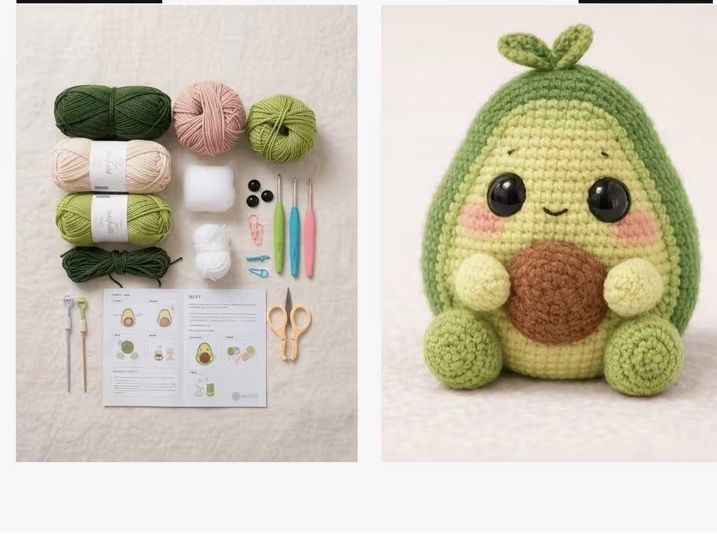 Bastelsets: neu! AVOCADO HÄKELSET diy – Neu und originalverpackt aus Frauenfeld von SCHATZtruhe_369 2