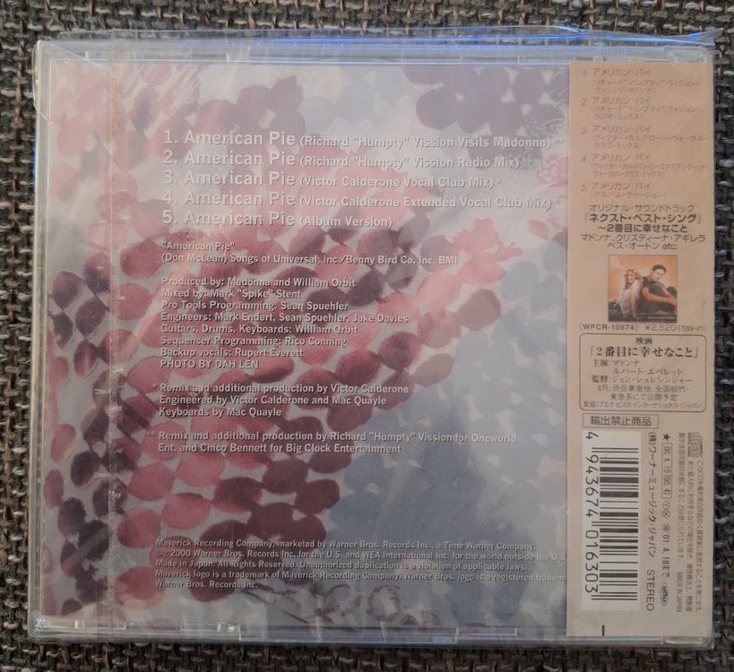 Madonna American Pie Japan CD 2