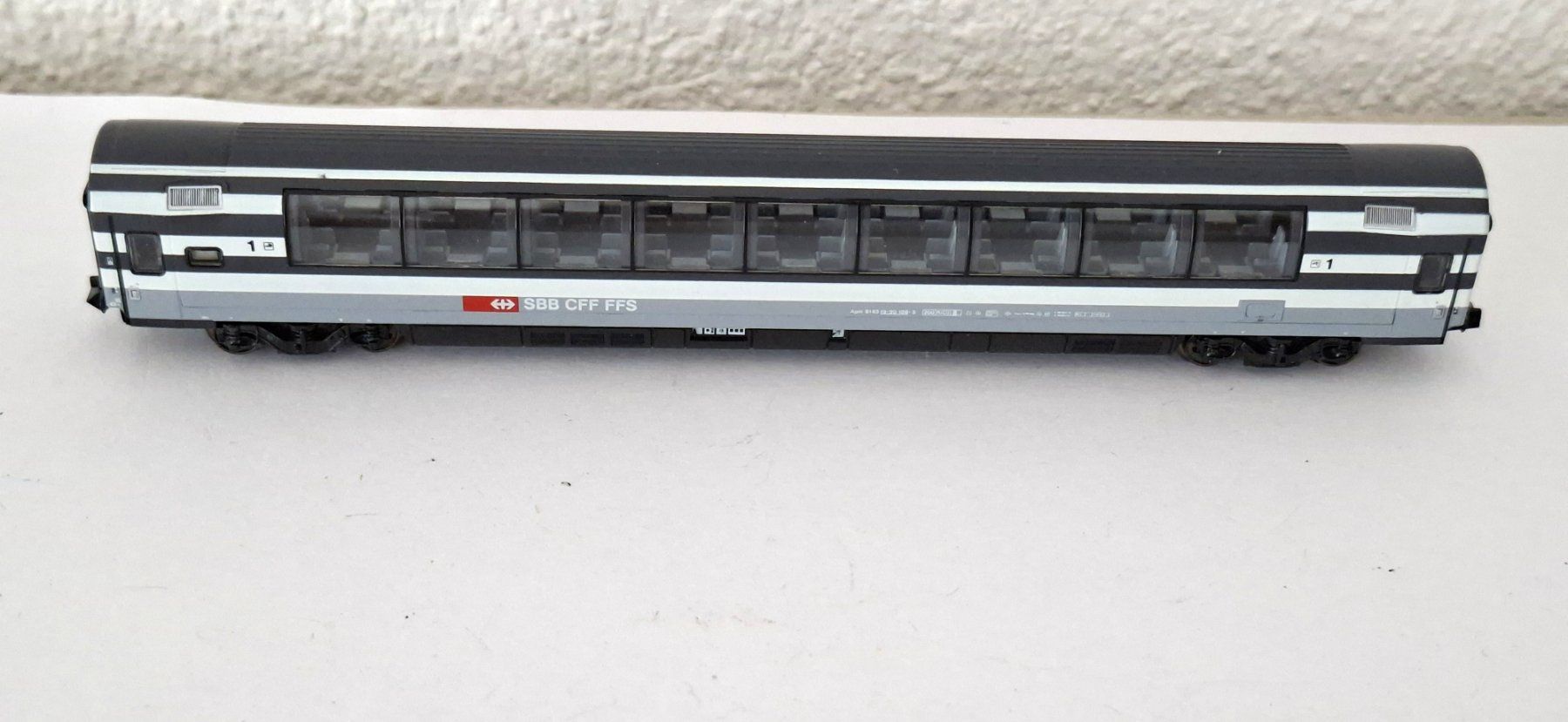 Trix Modellini di ferrovie: Minitrix SBB Panoramawagen Apm – Usato da Biberist venduto da Ntrains 1
