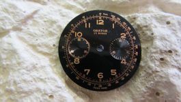 Chronograph Zifferblatt ORATOR, Orig. Vintage