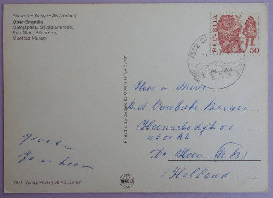 Cartoline postali: Engadin – Difettoso da Fétigny venduto da Billy2miny 1