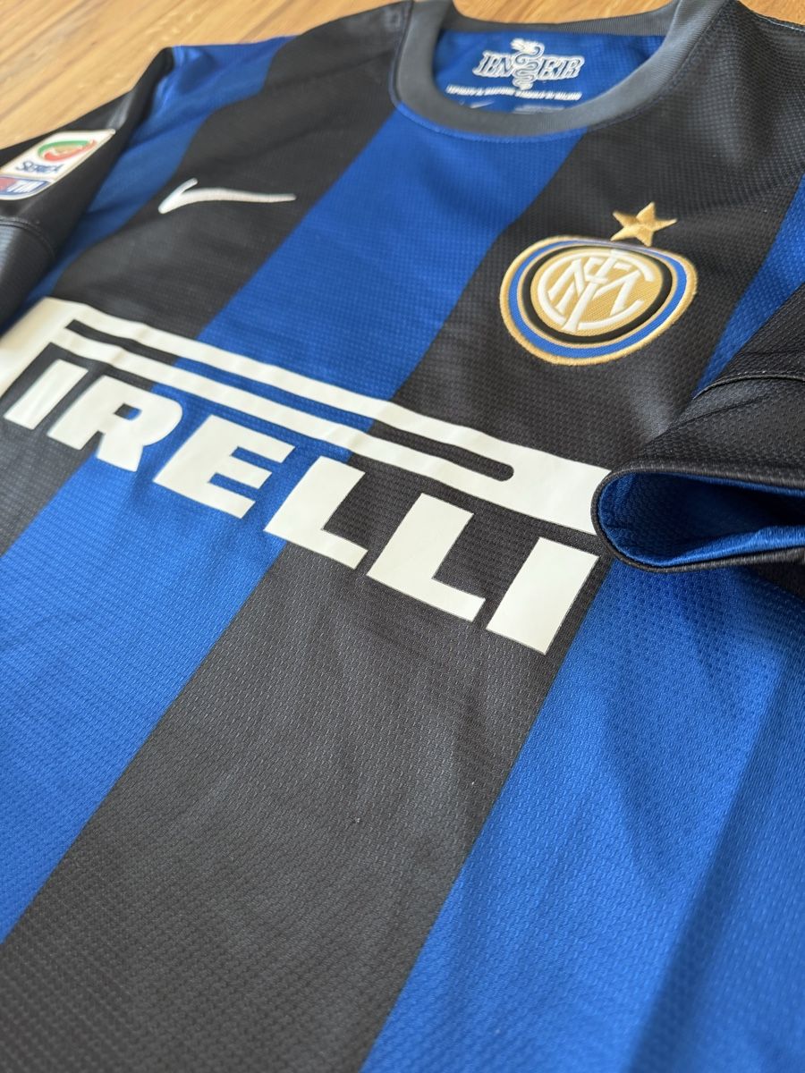 Nike Canottiere & Pantaloni: Original Zanetti Inter Milan 2012/13 Trikot M – Usato da Burgdorf venduto da Shirtsy 3