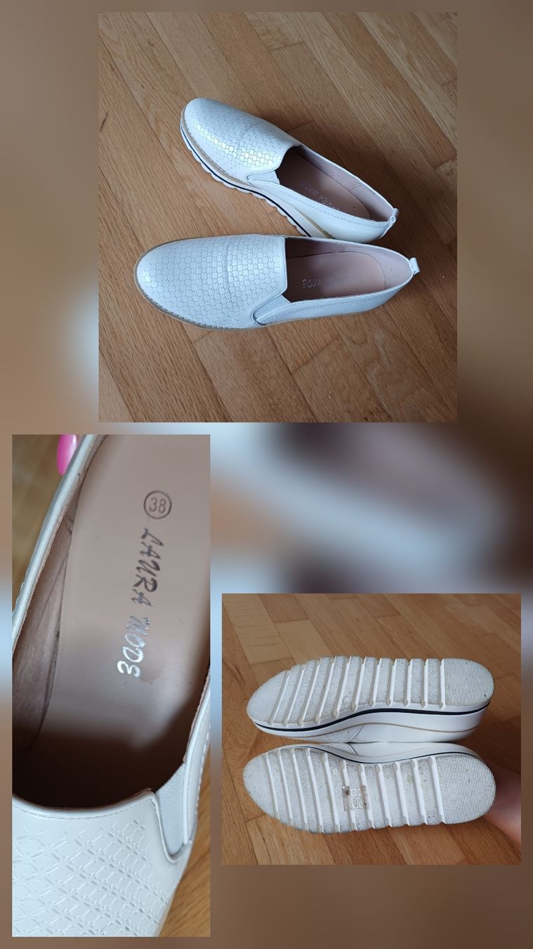 Scarpe da donna: Slipper weiss – Nuovo (secondo la descrizione) da Würenlingen venduto da Bloch-lin