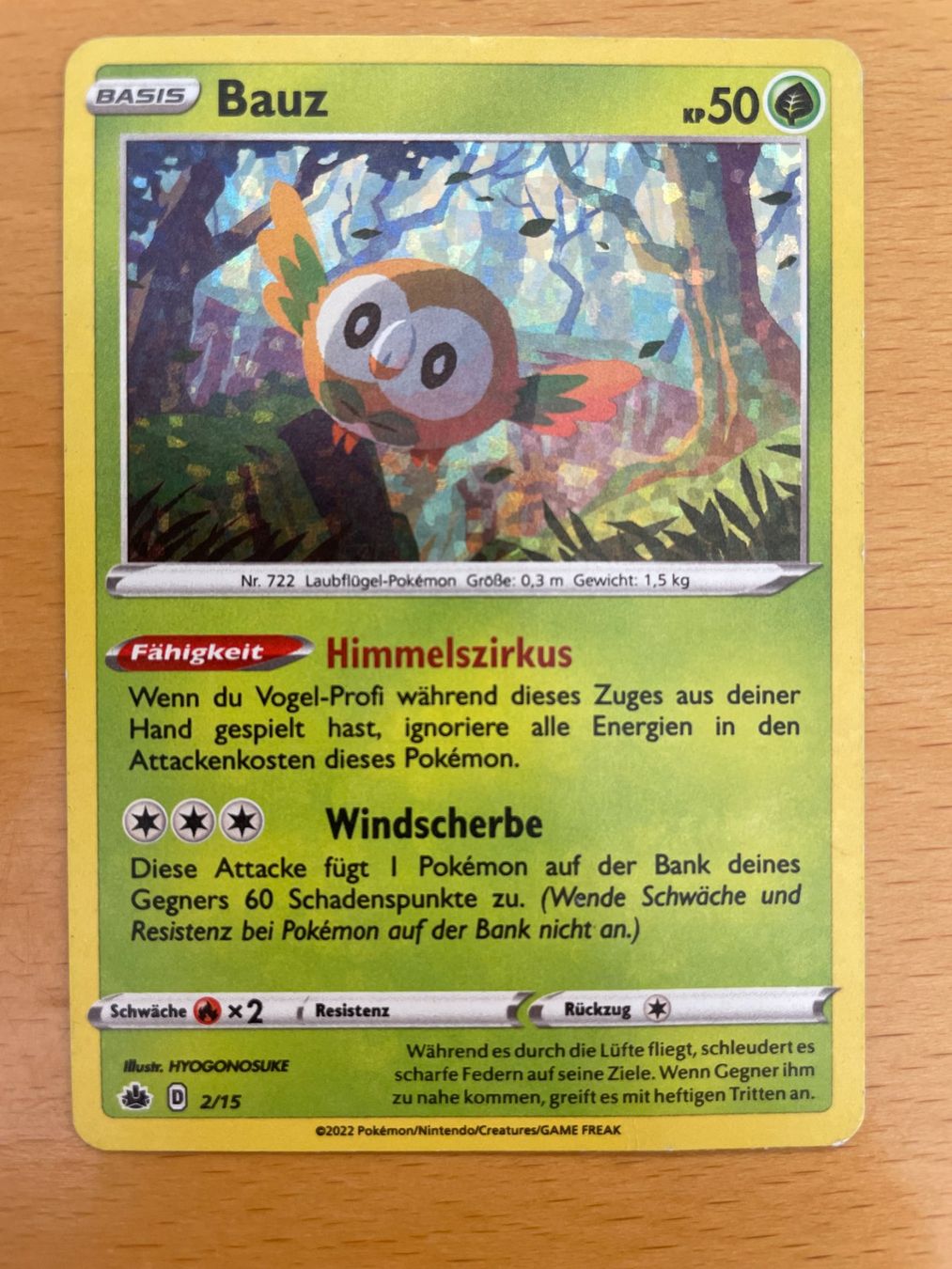 Pokémon Carte collezionabili: Pokemon Bauz Holo (Versand gratis) – Nuovo (secondo la descrizione) da Chur venduto da Angerson