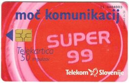 Telefonkarte Slowenien Chip-177 Super 99 rot