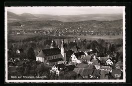 Arlesheim, Ortsansicht mit Dom aus der V