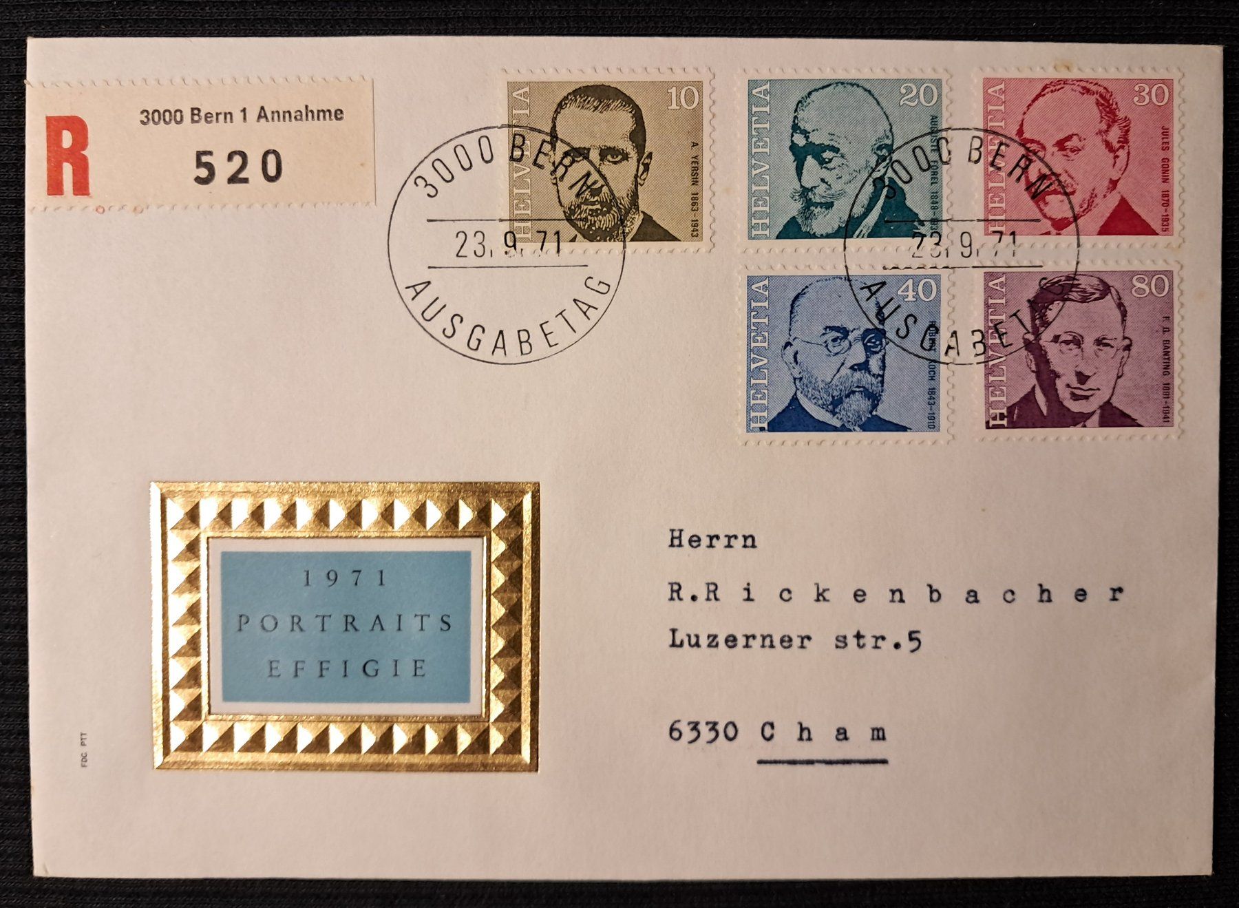 Tous les timbres: R-FDC - ET 23.9.71 BERN – D'occasion à Ponto Valentino par giorgia06