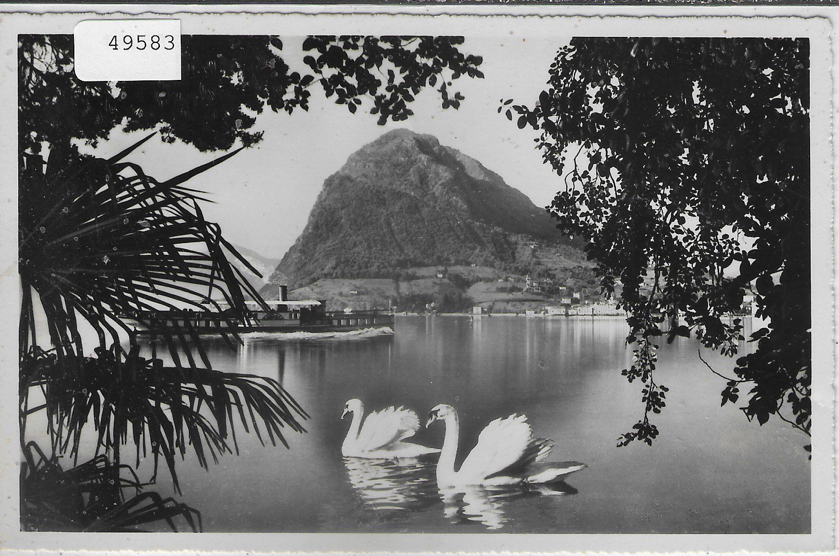 Cartoline postali: Lago di Lugano e Monte S. Salvatore - Dampfer – Usato da Ettingen venduto da Kartenplanet