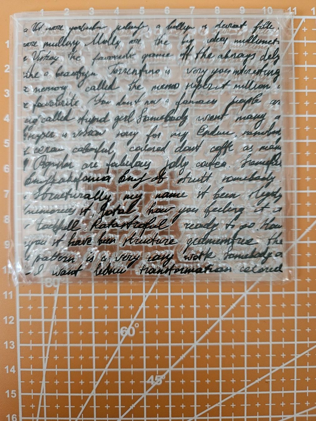 Timbri: Silikonstempel Nr.495, Schrift – Nuovo e nell'imballaggio originale da Gretzenbach venduto da Fliegepilz56 1