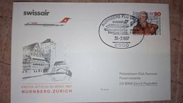 Swissair Nürnberg - Zürich 30.03.1987