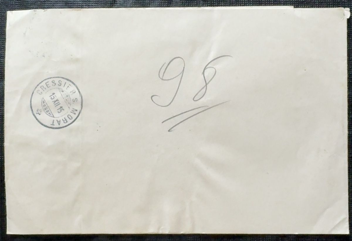 Tutti i francobolli: Brief Murtenbieter 1915 Nachnahme – Usato da birsfelden venduto da tim0444 1