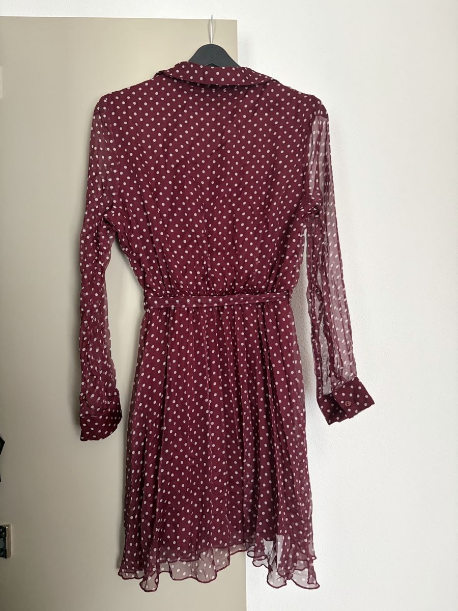 Vestiti: Kleid Polka Dot Bordeaux Grösse 40 Damen – Nuovo (secondo la descrizione) da Zürich venduto da Mss_sen 1
