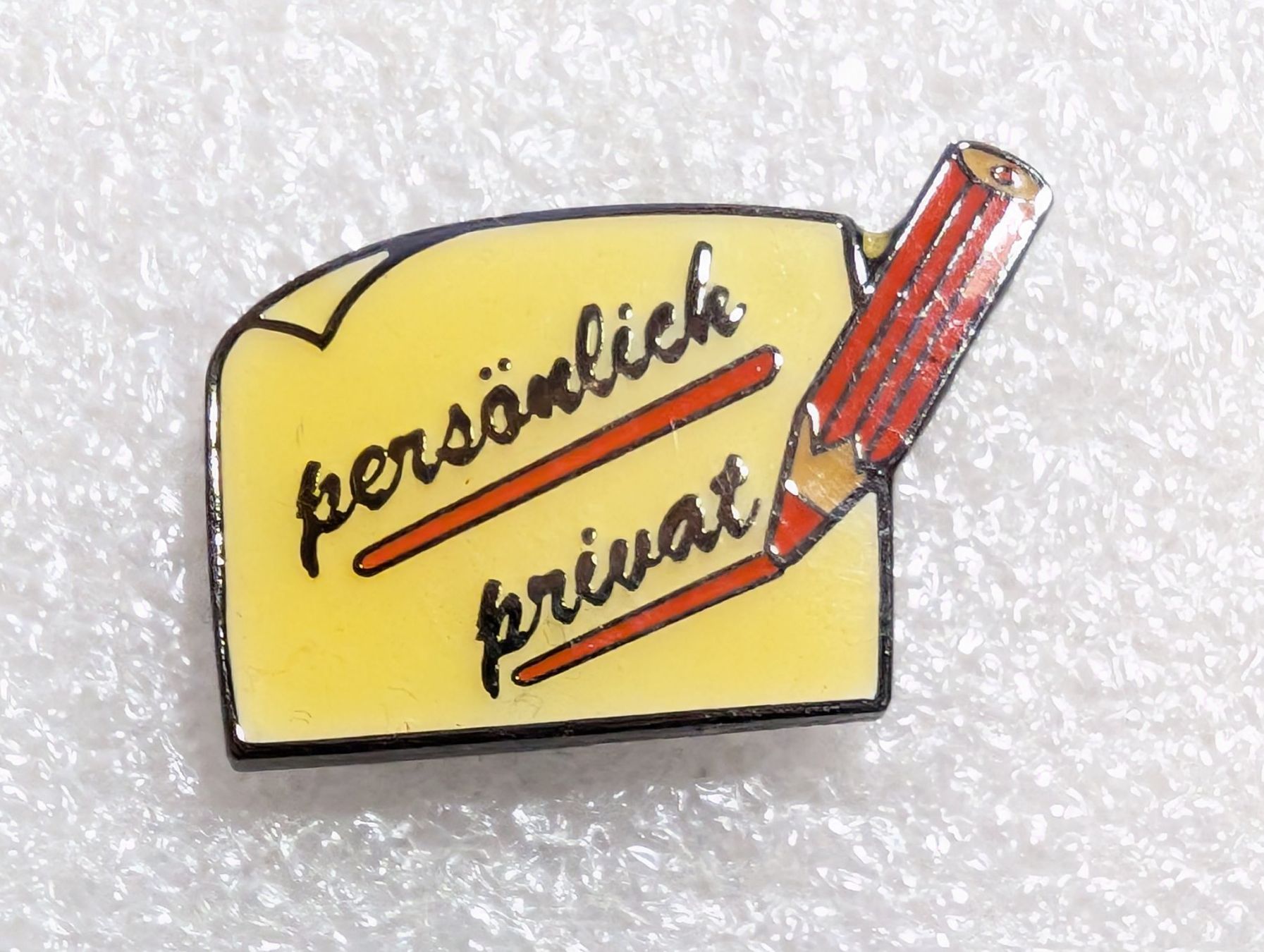 Placchette & Badge: Ansteckpin 290: Persönlich Privat – Usato da Oppligen venduto da Pin-Fall-Shop