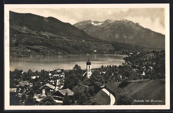 Ansichtskarten: AK Sachseln, Panorama mit Sarnersee – Gebraucht aus Berlin von bartko-reher