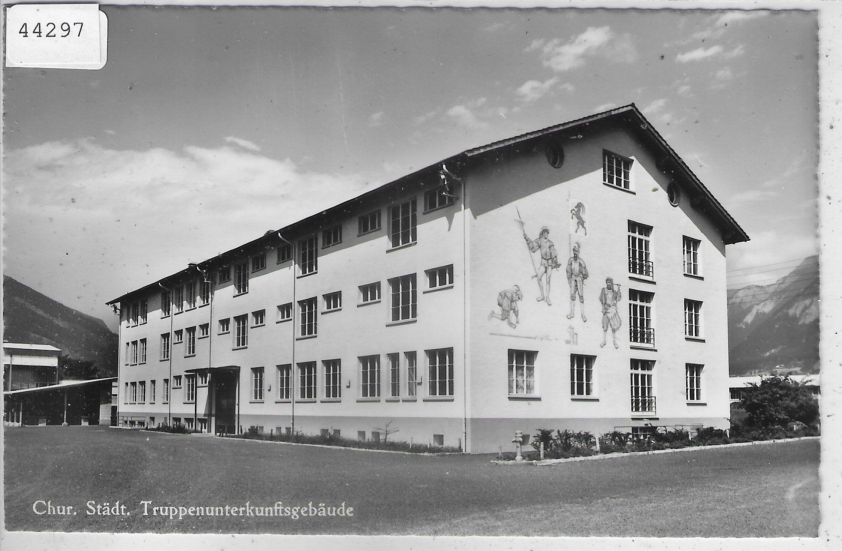 Cartoline postali: Chur - Städt. Truppenunterkunftsgebäude – Usato da Ettingen venduto da Kartenplanet