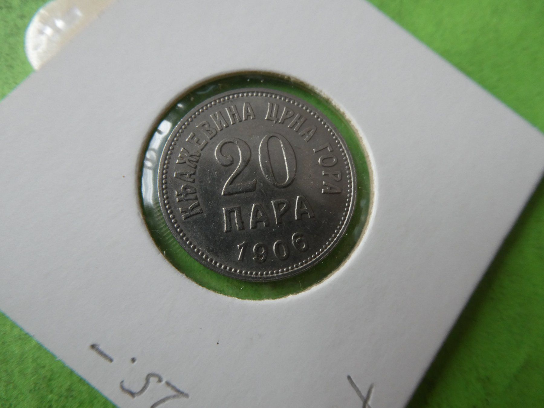 Tutti le monete: Montenegro 1906, 20 Para – Usato da Hinterforst venduto da Rohusri 1