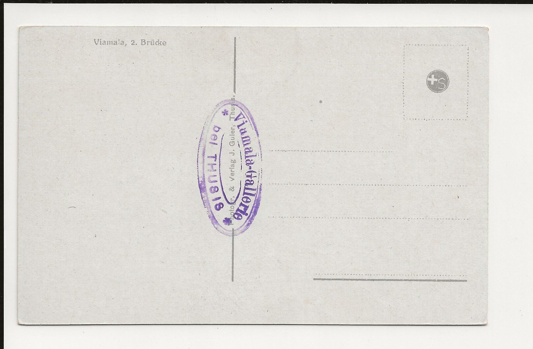 Cartoline postali: AK ca. 1910 Viamala 2. Brücke – Usato da Greifensee venduto da 315WDO 1