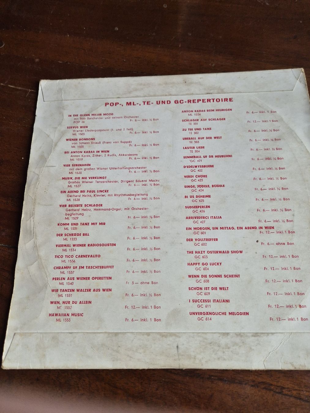 Schallplatten: Berliner Luft Pop-Melodien Gute Unterhaltung – Gebraucht aus Grandval von JeroenK 1