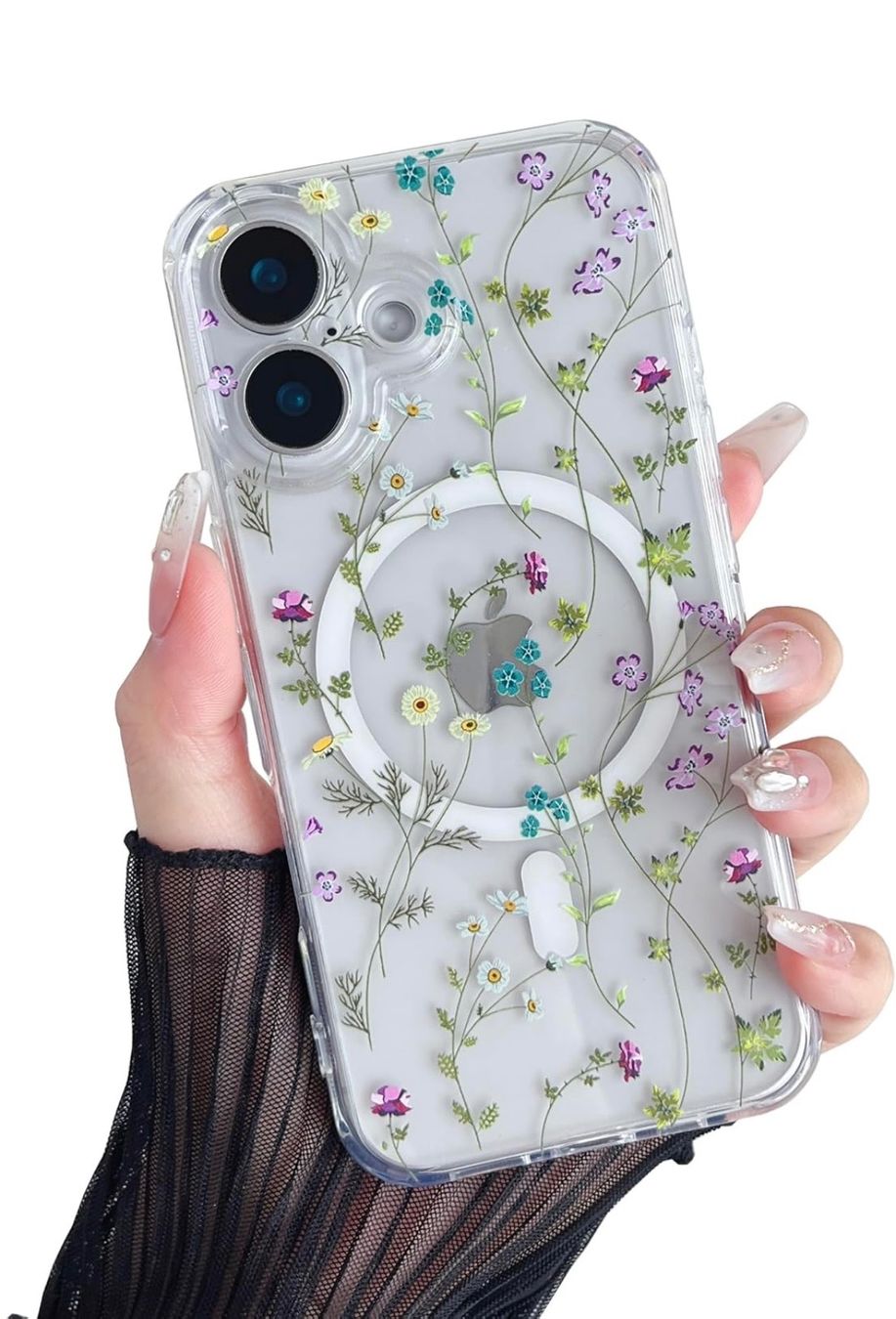 Apple Cover & Protezioni schermo: iPhone 16 silicone MagSafe Hülle - Blumen neu – Nuovo e nell'imballaggio originale da Frauenfeld venduto da Vanityroom