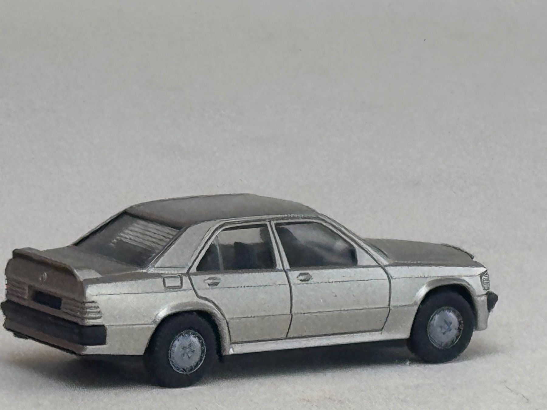 Herpa Modellautos: VE1- Herpa Mercedes 190 E silbern – Gebraucht aus Elm von Wikmtz 1
