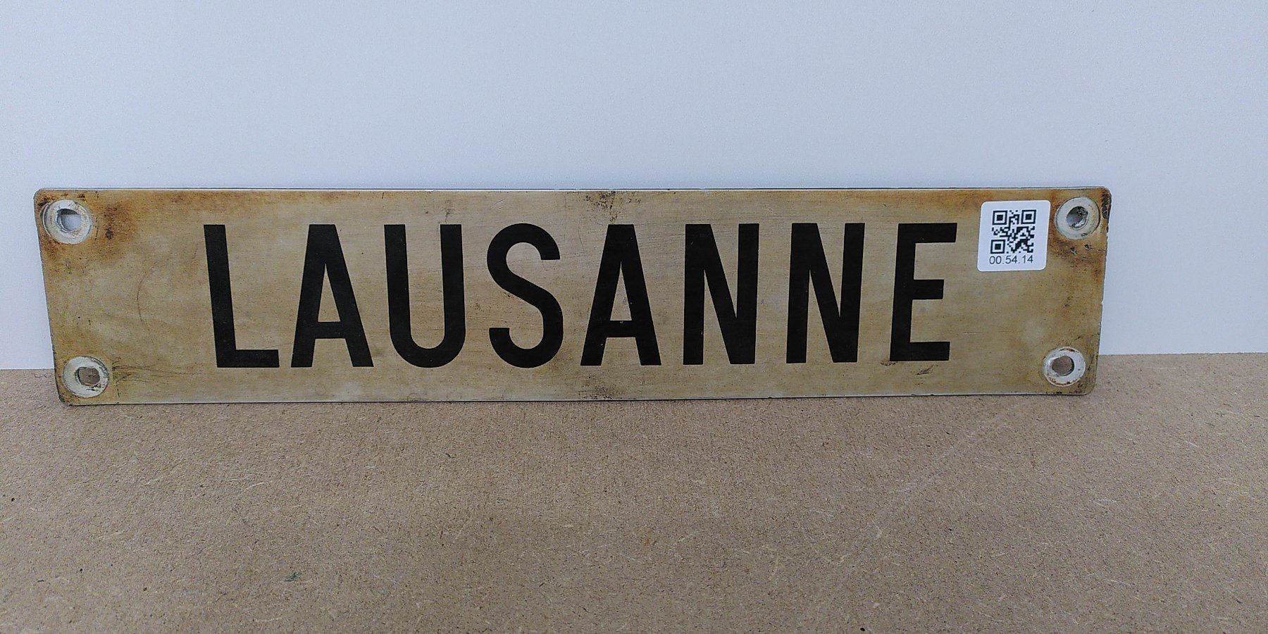 SBB/CFF/FFS Schilder: Depotschild SBB "Lausanne" – Gebraucht aus Büsserach von ModellbahnDepot
