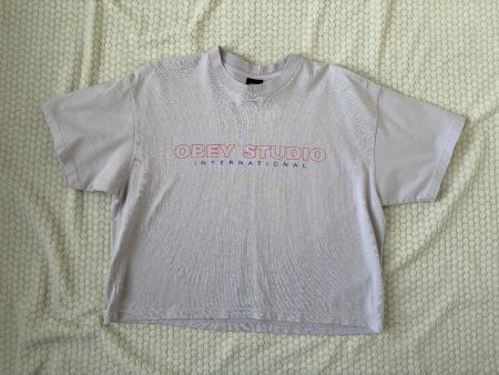 tshirt rose-gris OBEY
