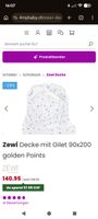Zewi Decke mit Gilet 90x200 (golden Points)