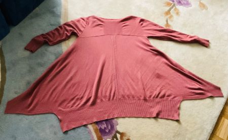 Géniale tunique oversize orange TRICOBEL Lagenlook