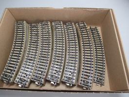 31 Stück. Gebogene Gleisstücke 5100, Märklin H0