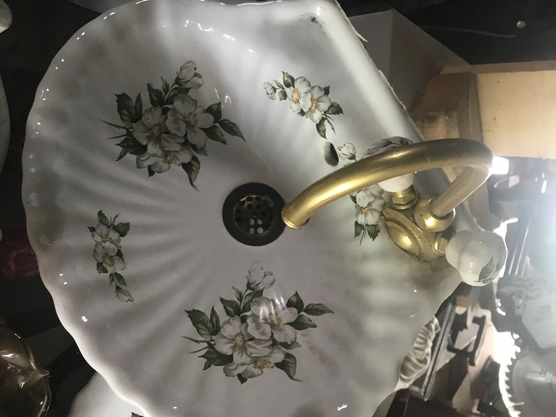 Spülbecken & Waschbecken: Biedermeier Lavabo Messing – Gebraucht aus Eichberg von Ranney 3