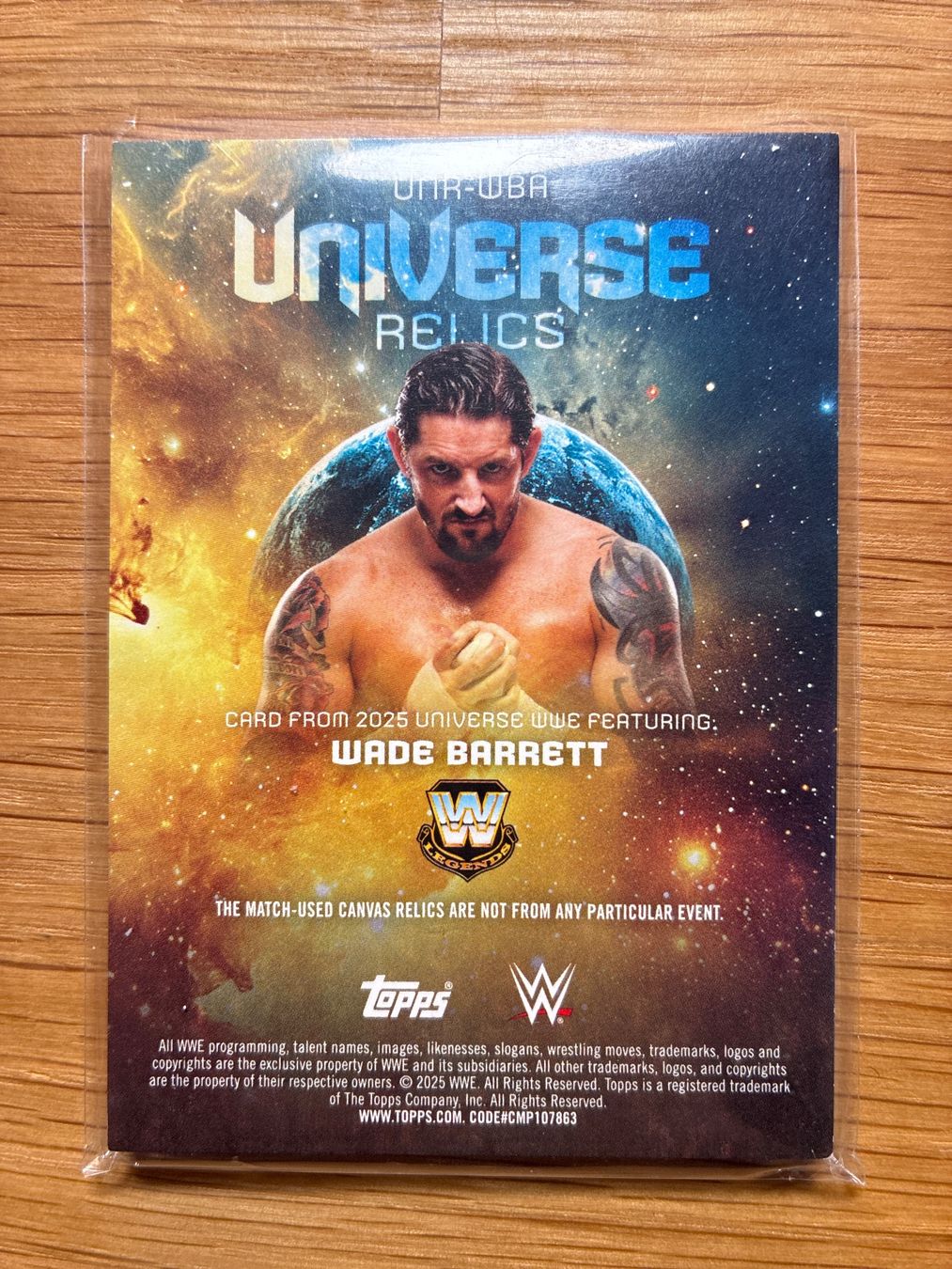 Topps Sammelbilder & Trading cards: Topps Universe WWE Wade Barrett Patch /215 – Gebraucht aus Wangenried von Garagara 1