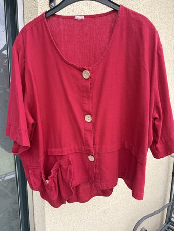 Lagenlook Leinen Bluse XL von Hessnatur