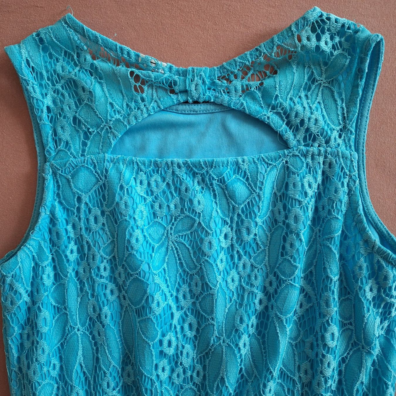 Vestiti & Gonne: Hellblaues Sommerkleid,mit Spitzen , Gr. 152 – Usato da Hettenschwil venduto da Schneuggi2 5