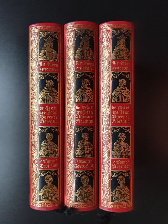 Livre Ancien Relié Cuir Edition BONNOT 1971 - Contes Décaméron Maitre Jean Boccace 3/3 - Livres