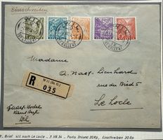 194 - 198 Brief von Wil attraktive Frankatur