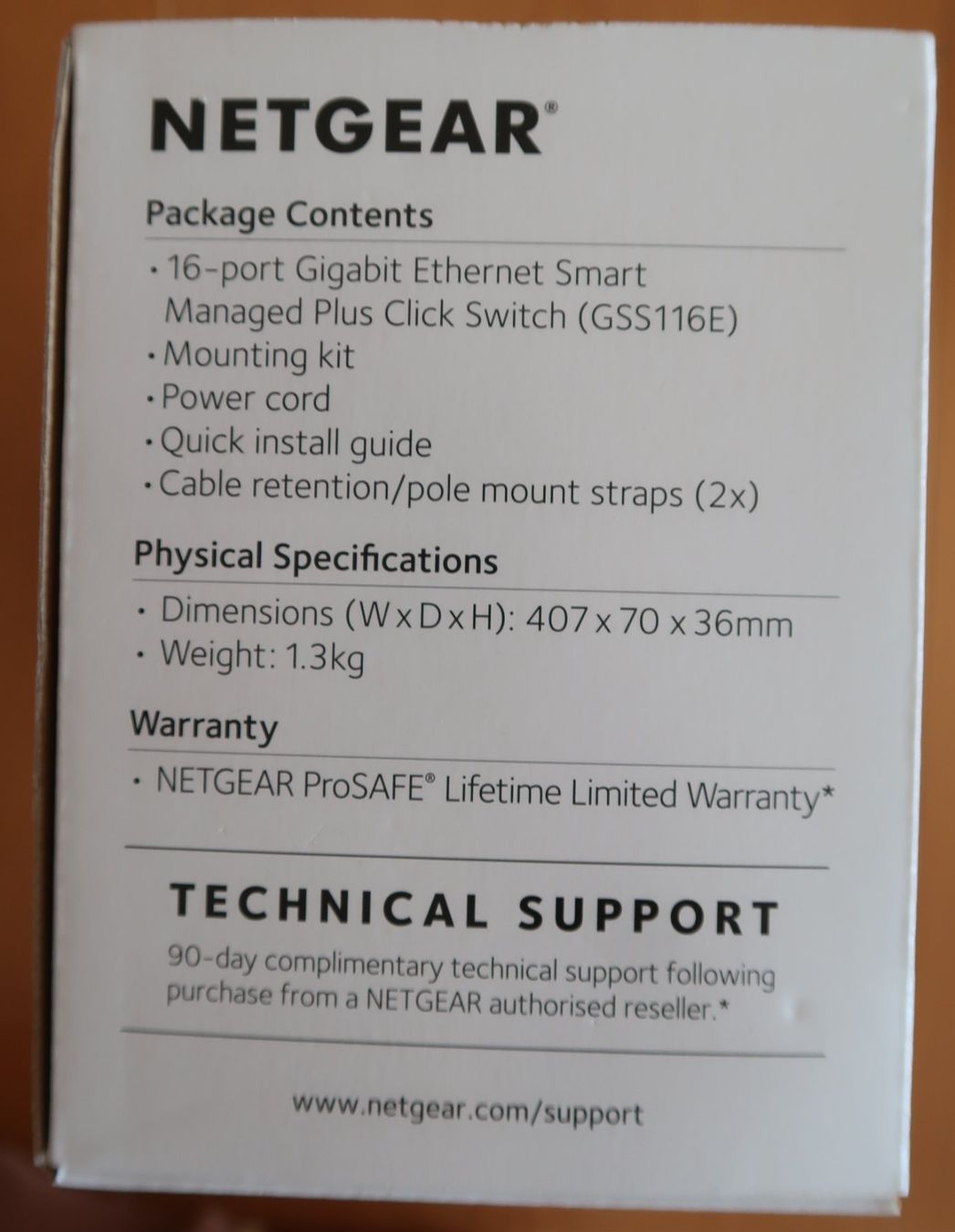 Unità & Adattatore: Netgear GSS116E Gigabit Ethernet Click Switch – Usato da Horw venduto da Pisoft 7